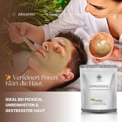 arganim maske Ideal bei Pickeln Unreinheiten & gestresster Haut